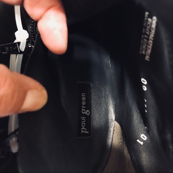 Paul Green real black Leather ankle boots size 5 - Picture 5 of 8